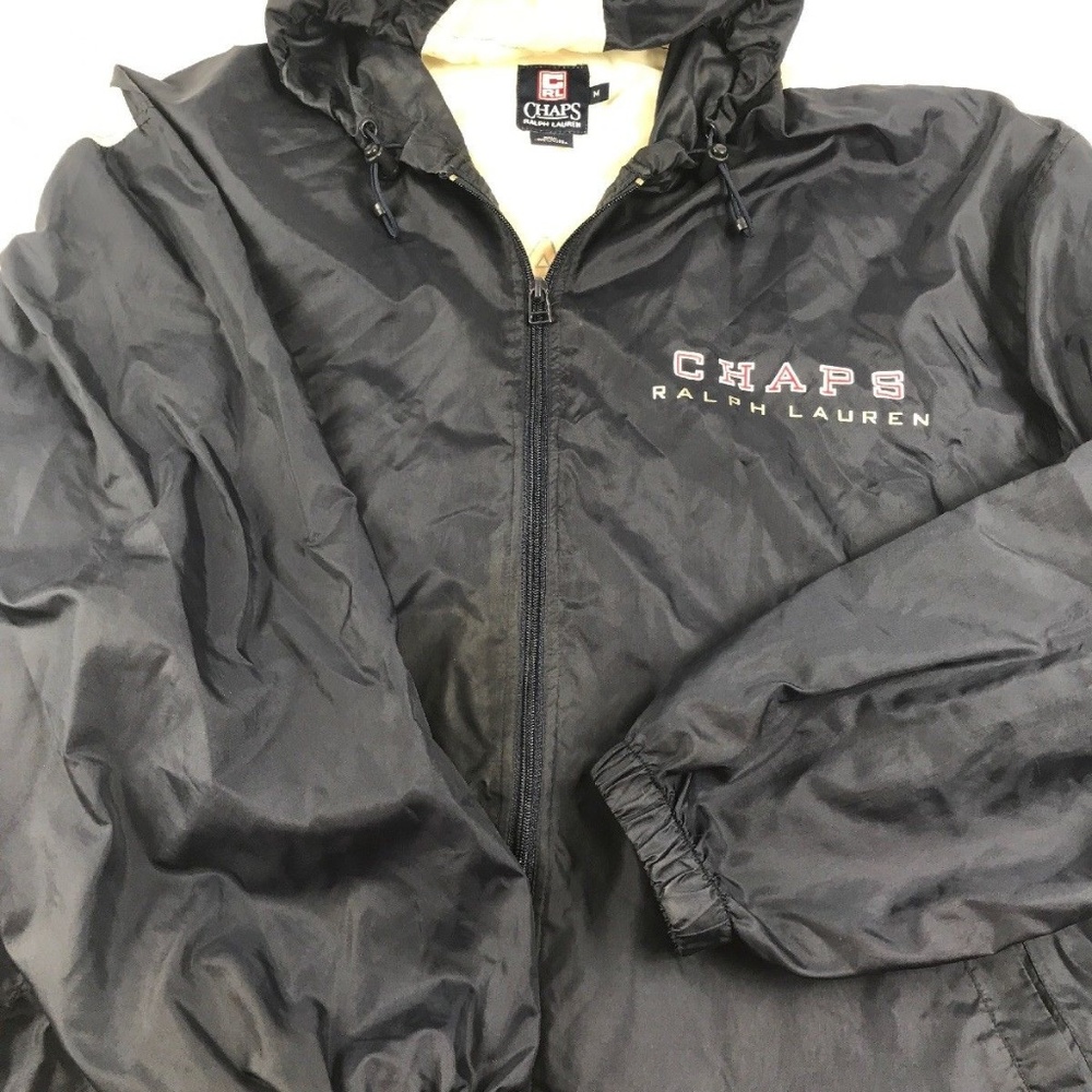 Vintage CHAPS Ralph Lauren Navy Rain Jacket M